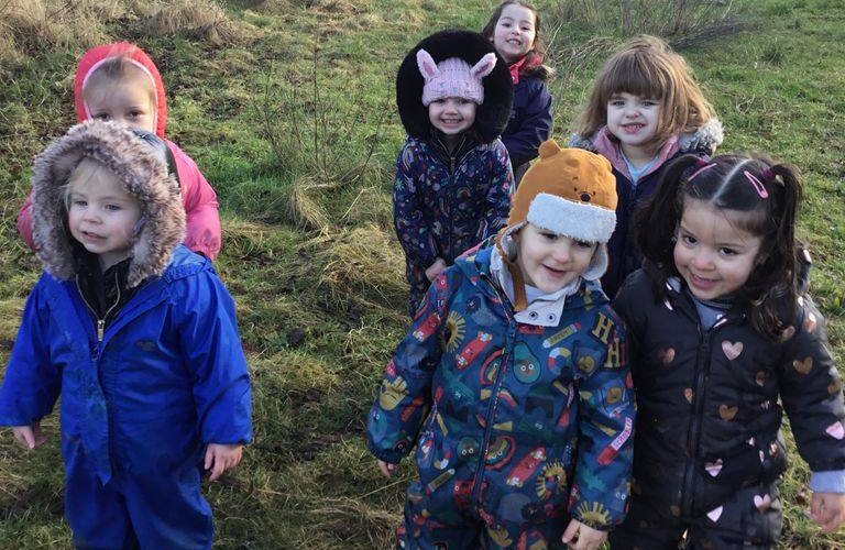 A group of children celebrating World Wildlife Day